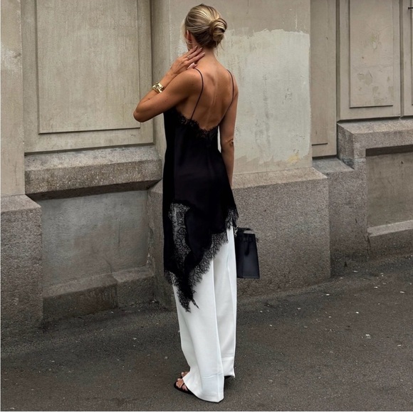 Zara Black Lace Top - Picture 2 of 6